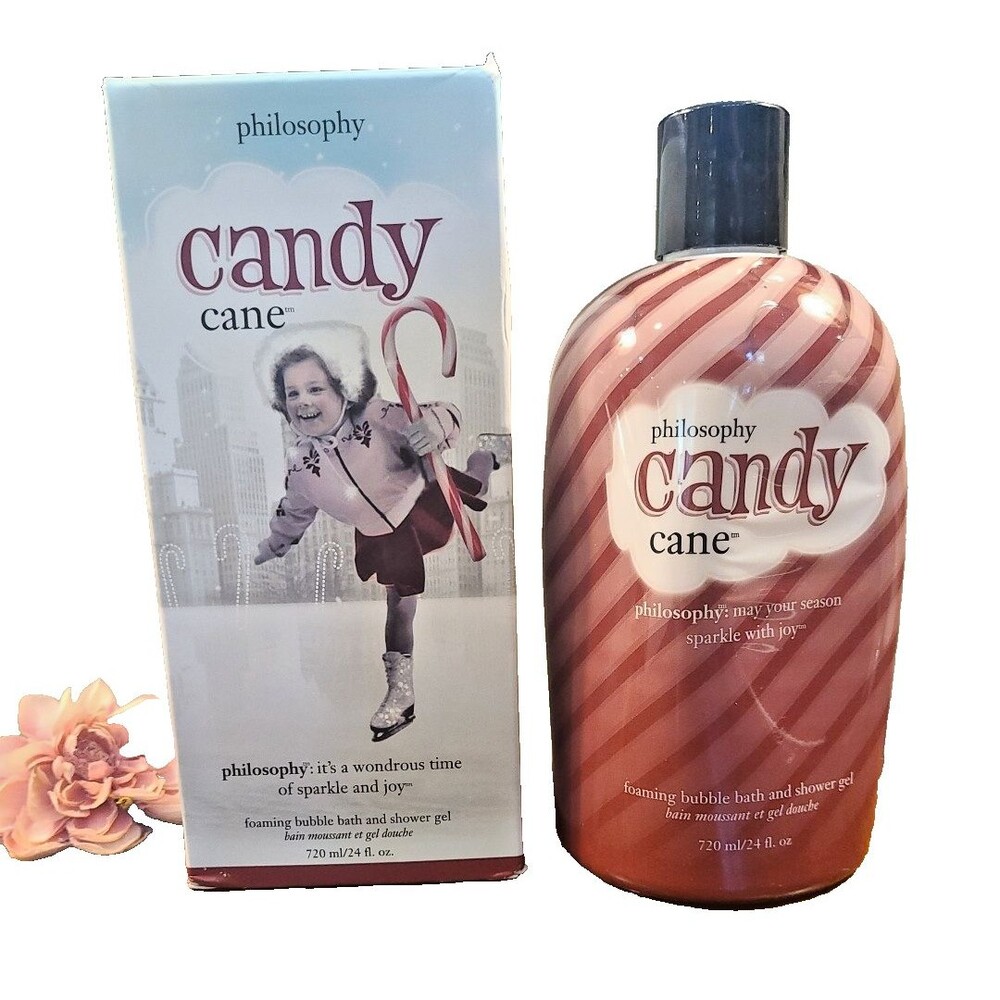 SHELFWARE Philosophy Candy Cane 24 oz FOAMING Bubble Bath & Shower Gel NO PUMP